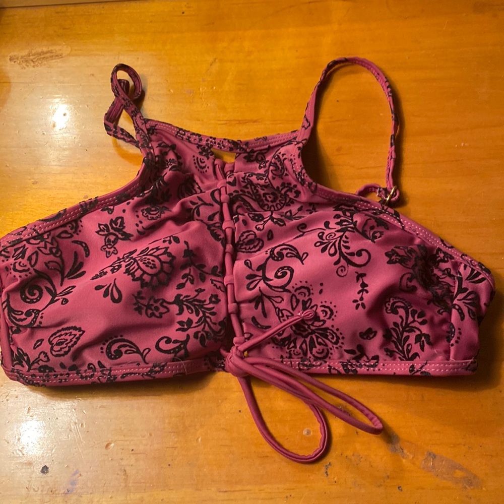 Ibiza lace up swim top
